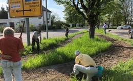 Freunde des RC Achern-Bühl beim einsähen