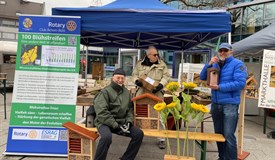 Stand am Bauernmarkt Achern