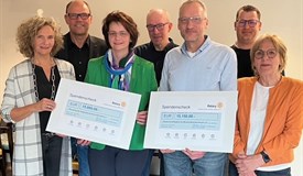 v.l.: S. Georgi, M. Georgi, S. Bohnert (Ök. Hospizdienst), M. Tisch, M. Schübel (DHM), M. Simon, B. Meider