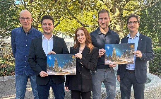 Markus Tisch, Kemal Efe Özkaba, Sezen Karakas Özkaba, Philipp Schäfer und Fabian Sauter-Servaes. Bild Hubert Grimmig
